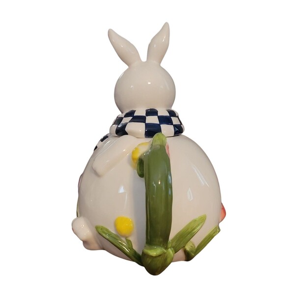 Mercuries 5 Pc Easter Bunny Tea Set Springtime Bunny Ceramic Tea Pot Sugar Cream - Picture 3 of 16